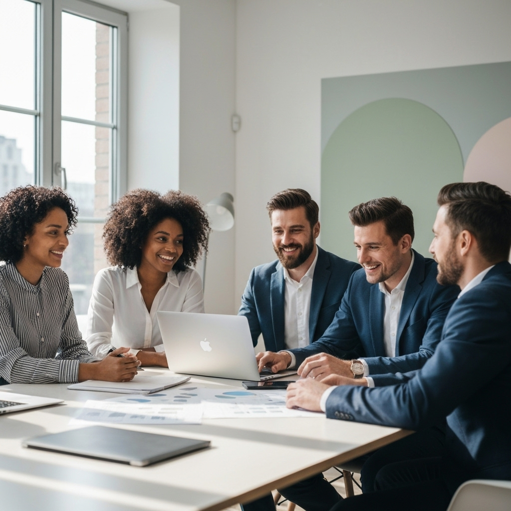 Équipe PODIUM travaillant ensemble